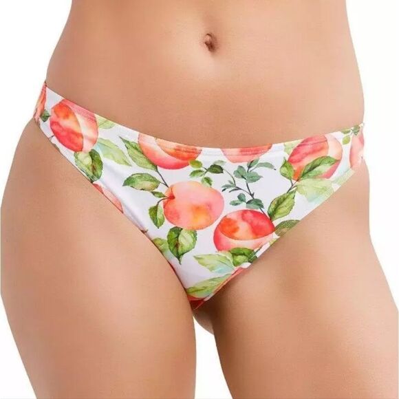 BCBG Generation Women's Peachy Lace Up Top & Ruched Bikini Bottom Size Large - Picture 16 of 16